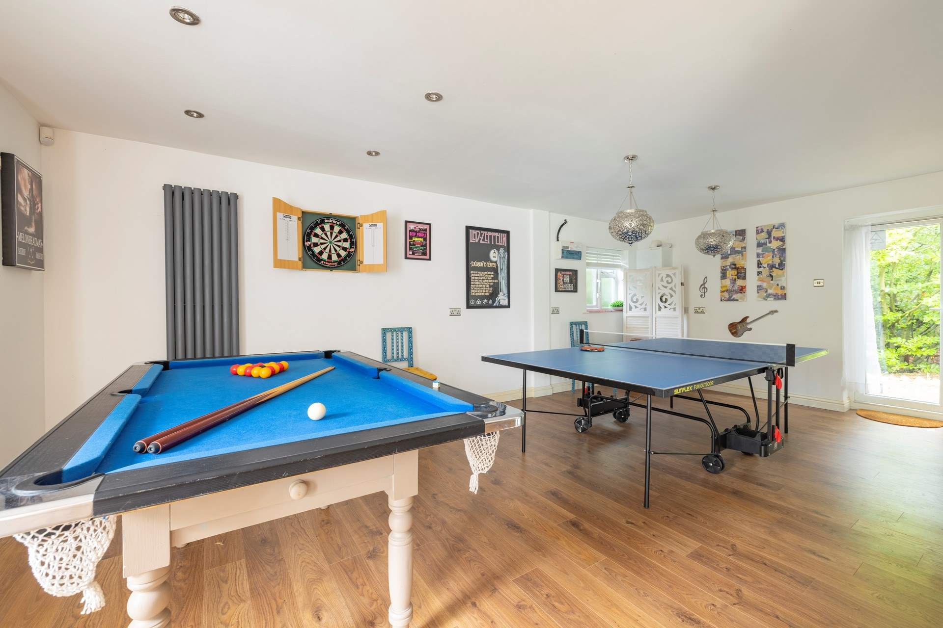 The games-area will keep everyone entertained whatever the weather.