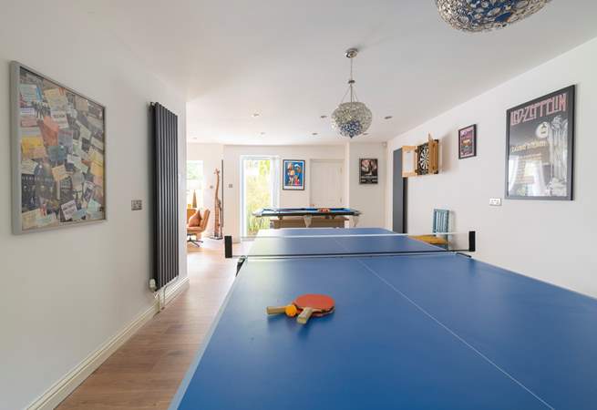 Head to the games-area for a game of darts, pool or table-tennis.
