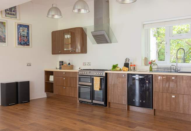 The kitchen is a chef's dream with plenty of space to prepare a lazy brunch or holiday feast.