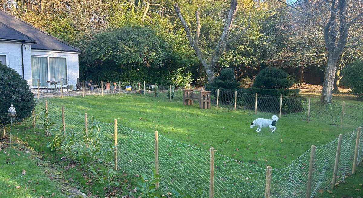 There is now a newly enclosed area immediately in front of the property, handy if you are bringing a dog.