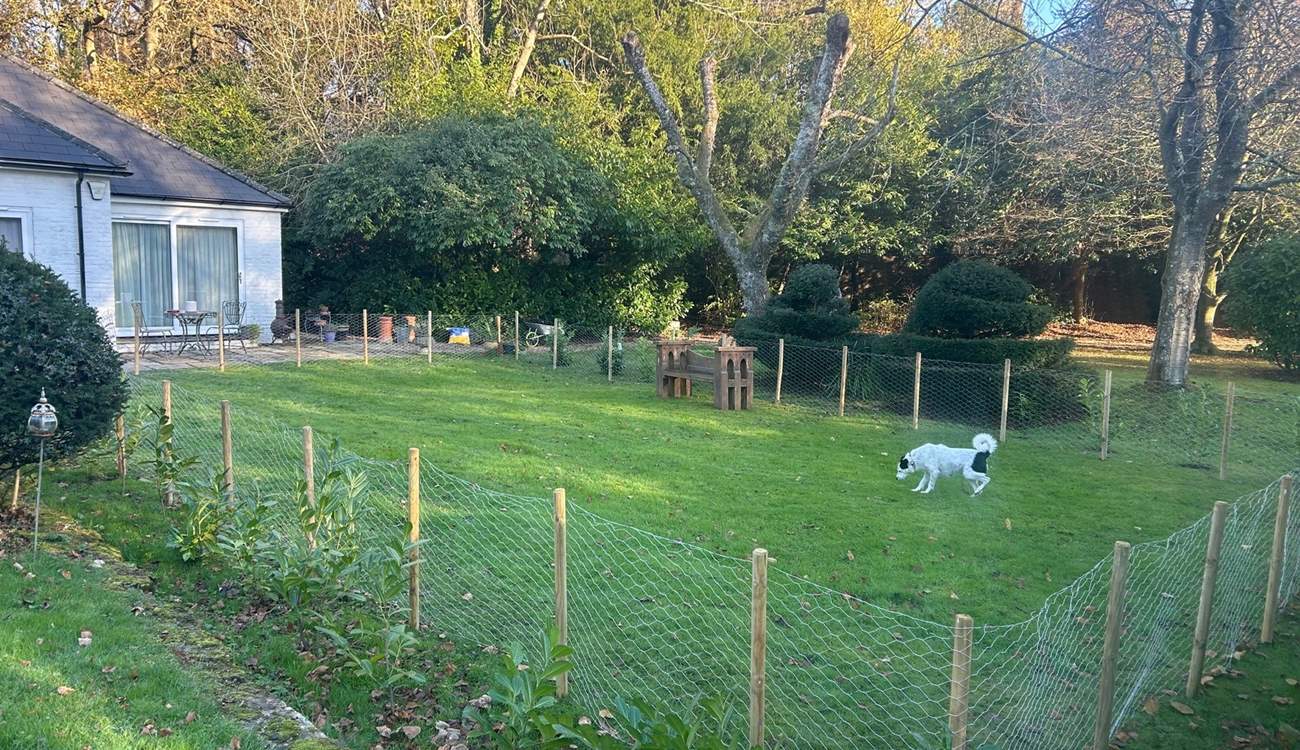 There is now a newly enclosed area immediately in front of the property, handy if you are bringing a dog.