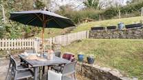 The garden has several levels for you to enjoy.