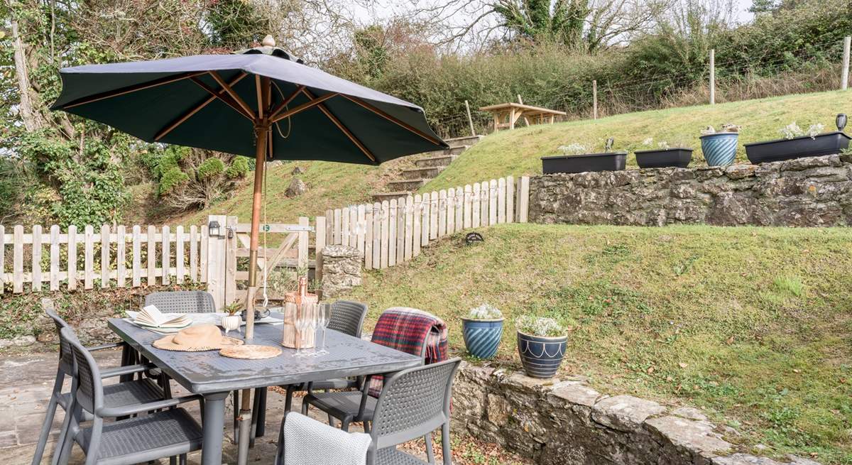 The garden has several levels for you to enjoy.