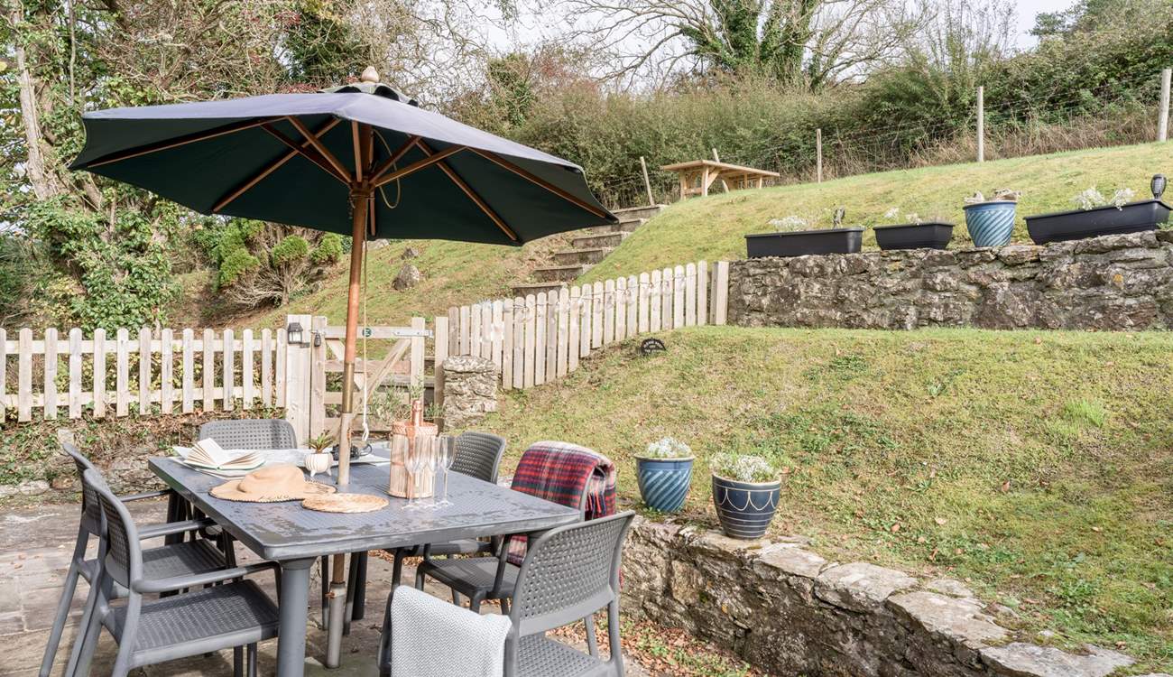 The garden has several levels for you to enjoy.