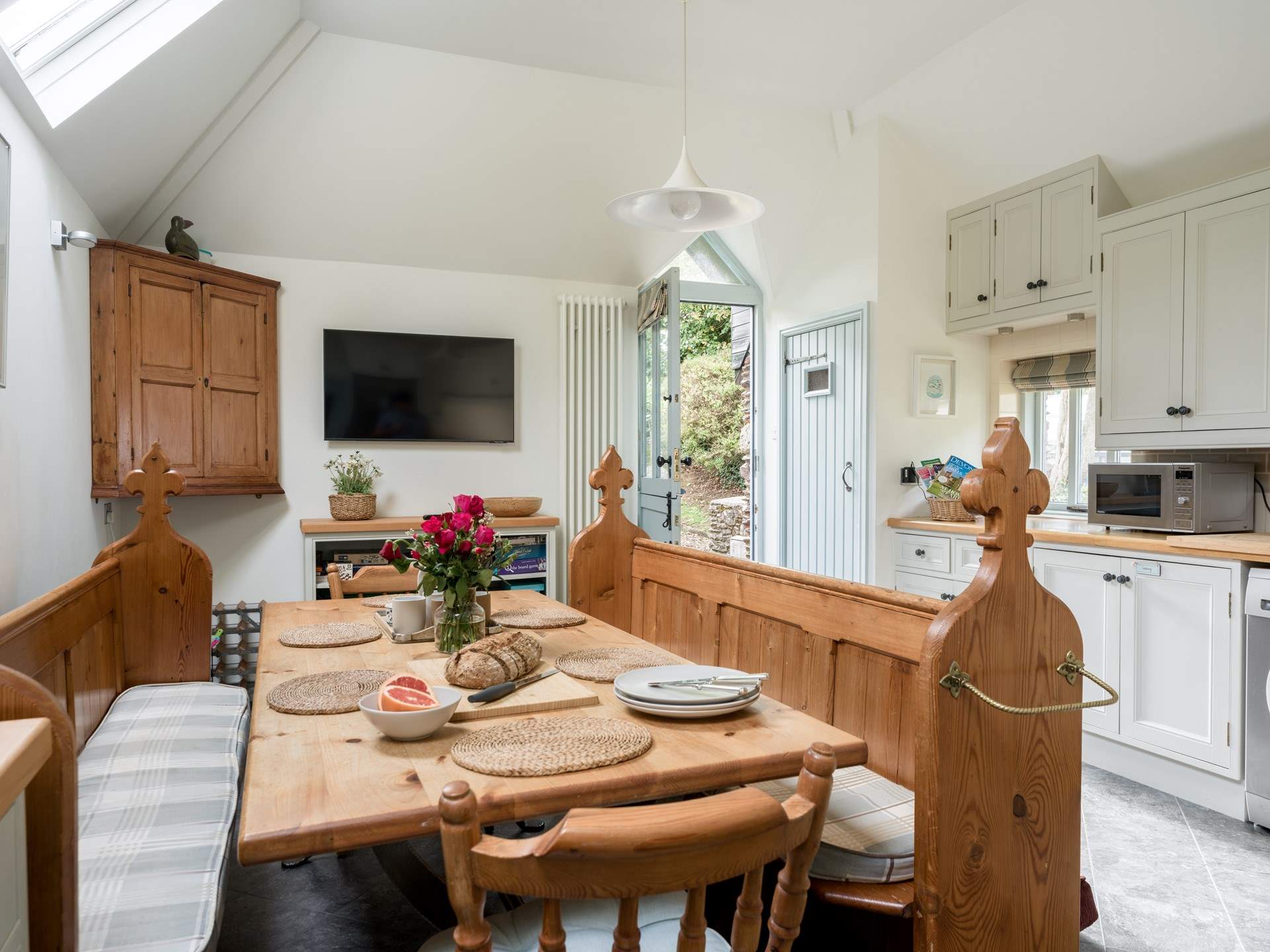 Take a pew and gather round for a family feast.