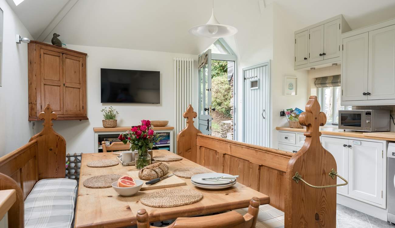 Take a pew and gather round for a family feast.