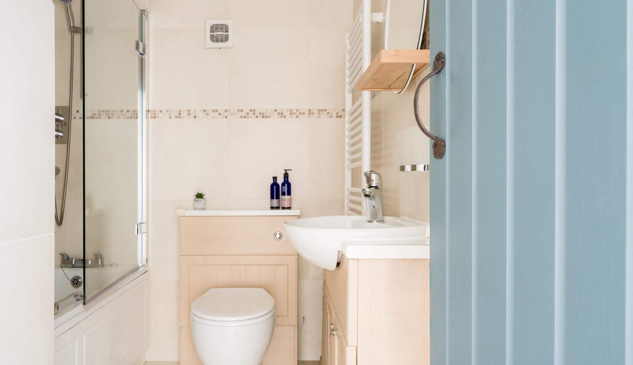 The family bathroom on the ground floor - perfect for washing off those sandy toes.