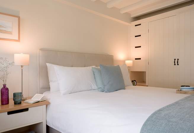 Plentiful storage for your holiday wardrobe.