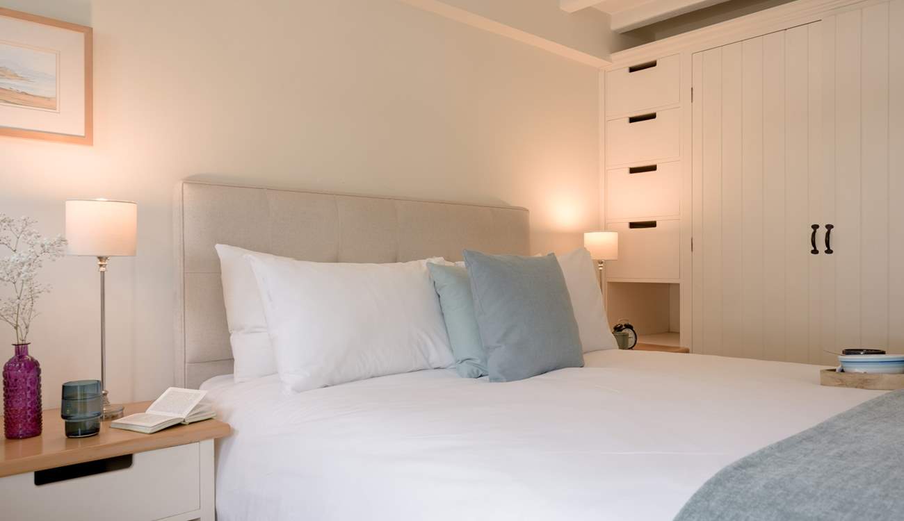 Plentiful storage for your holiday wardrobe.