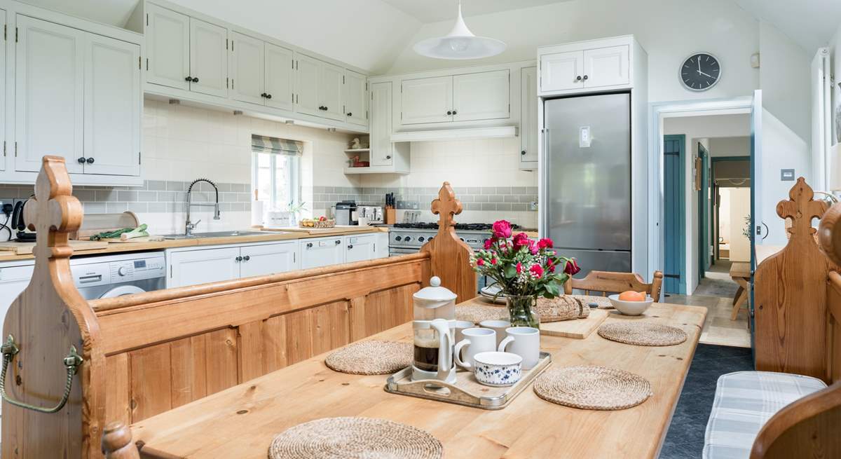 The fully equipped kitchen has everything you will need.