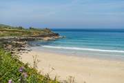 St Ives has beaches with golden sands and shimmering turquoise water.