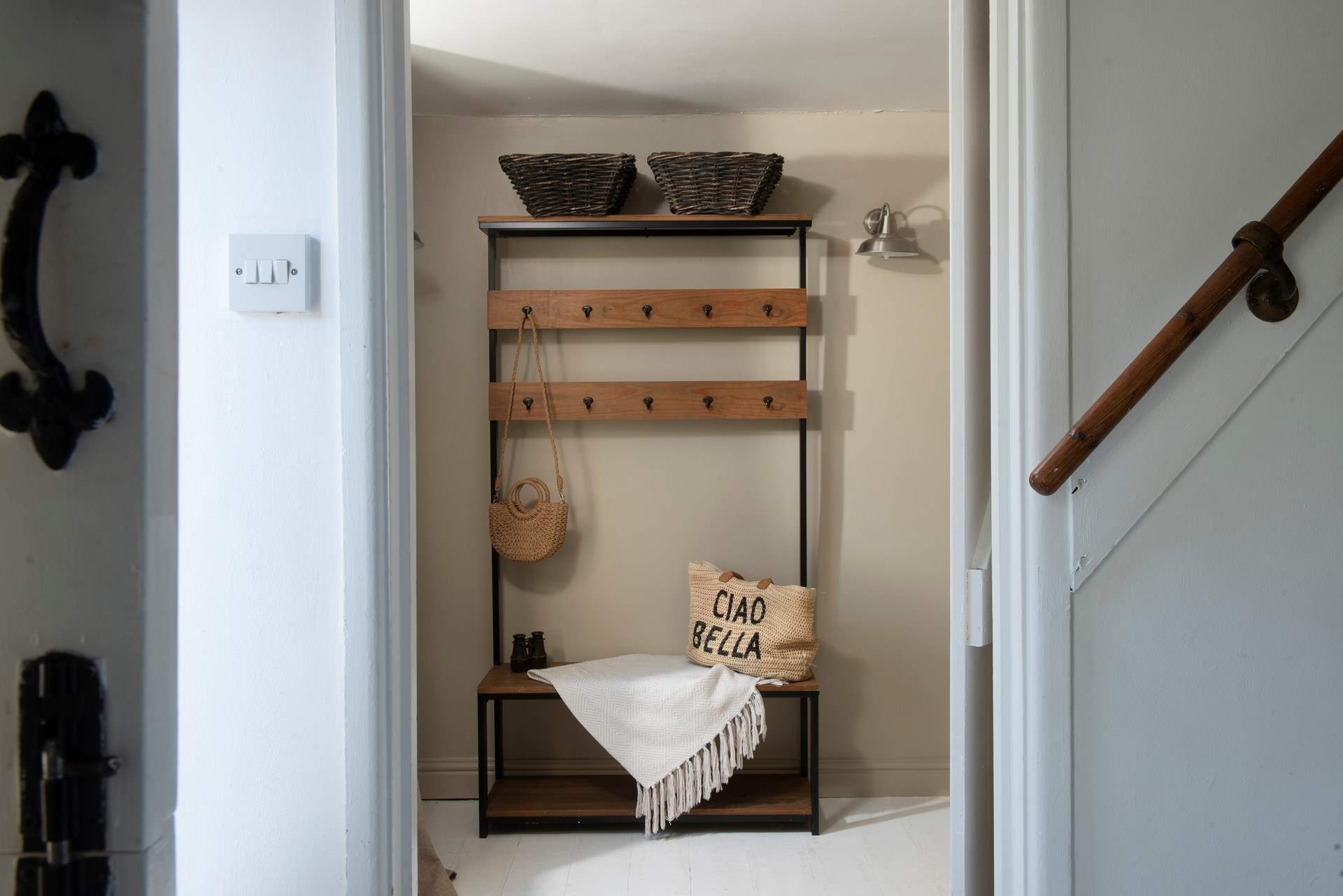 Hang up your coats and relax.