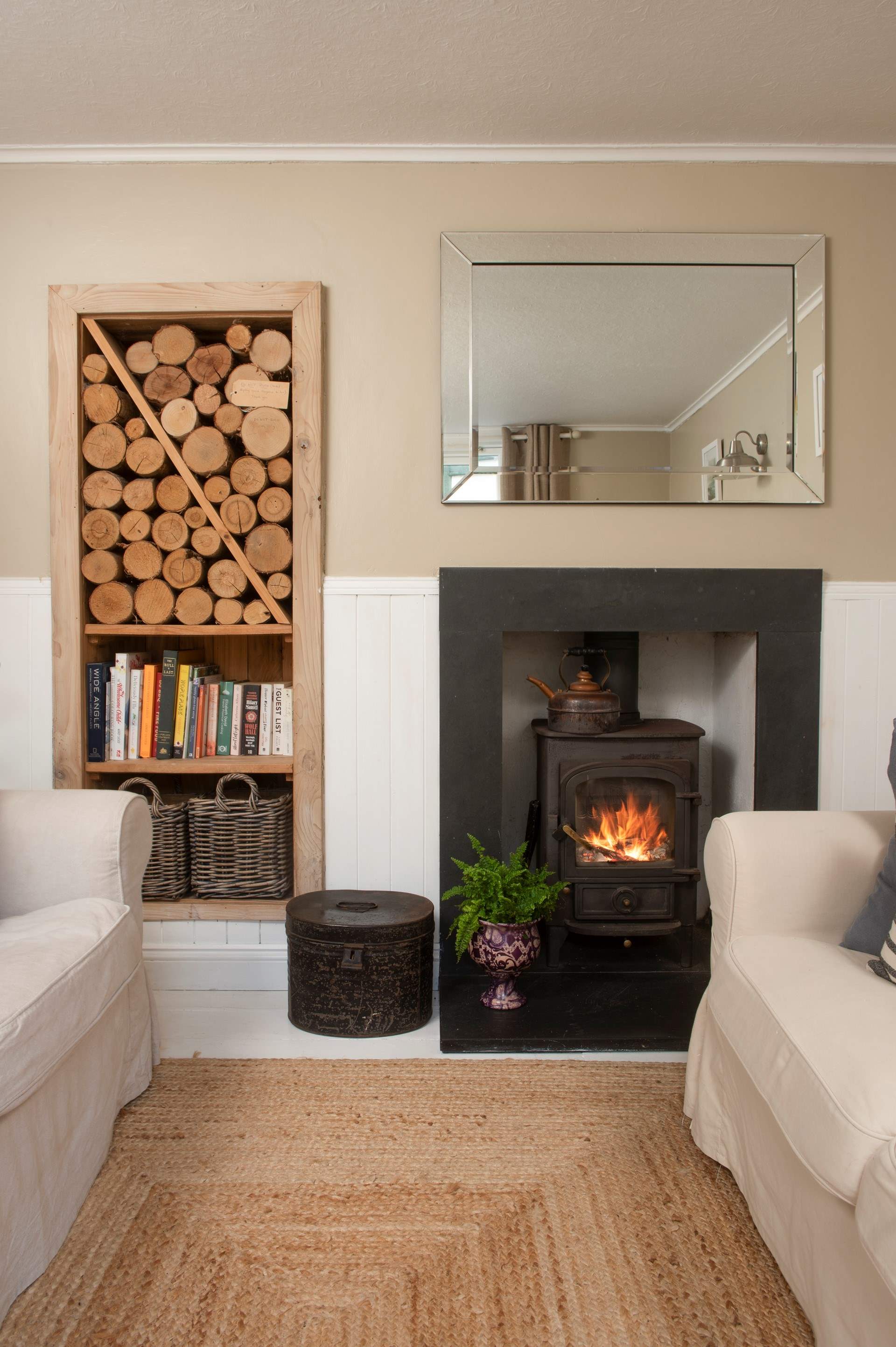 Homely charm and fireside comfort await.