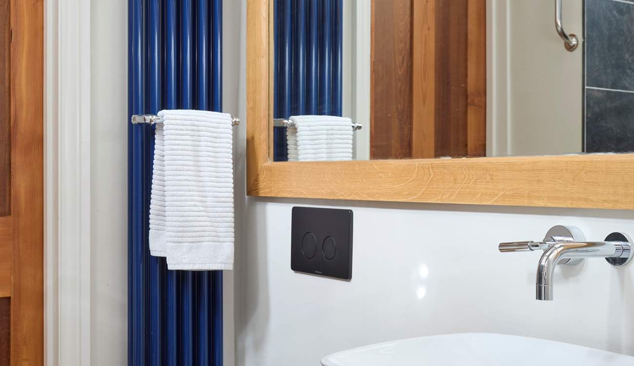 Take a refreshing shower to start the day.