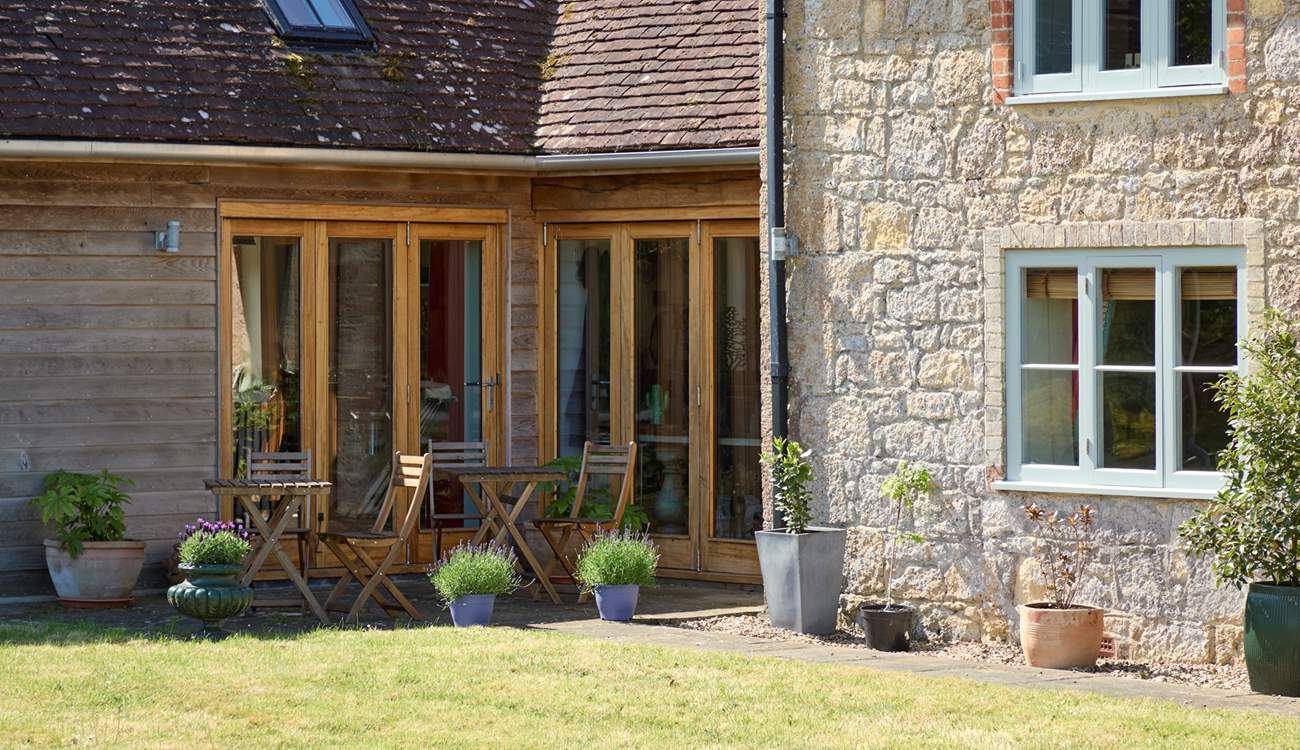 The garden offers a choice of sunny and shady areas to suit everyone.
