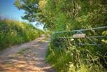 The private driveway leading to St Hubert’s Lodge and Underwood Cabin.