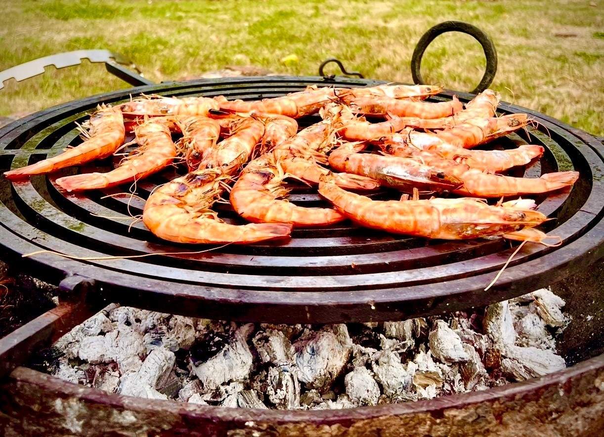 Cook a delicious al fresco supper using the fire bowl.