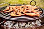 Cook a delicious al fresco supper using the fire bowl.