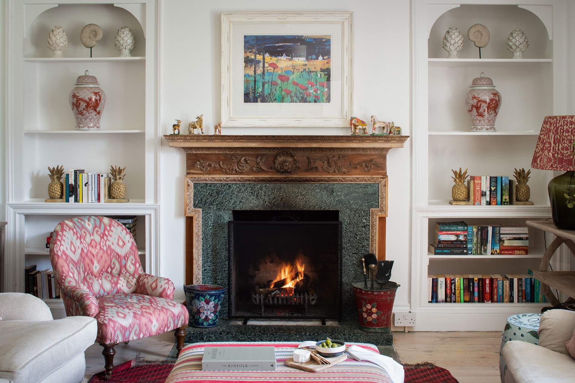 The open fire will be a welcome sight on those out-of-season breaks.