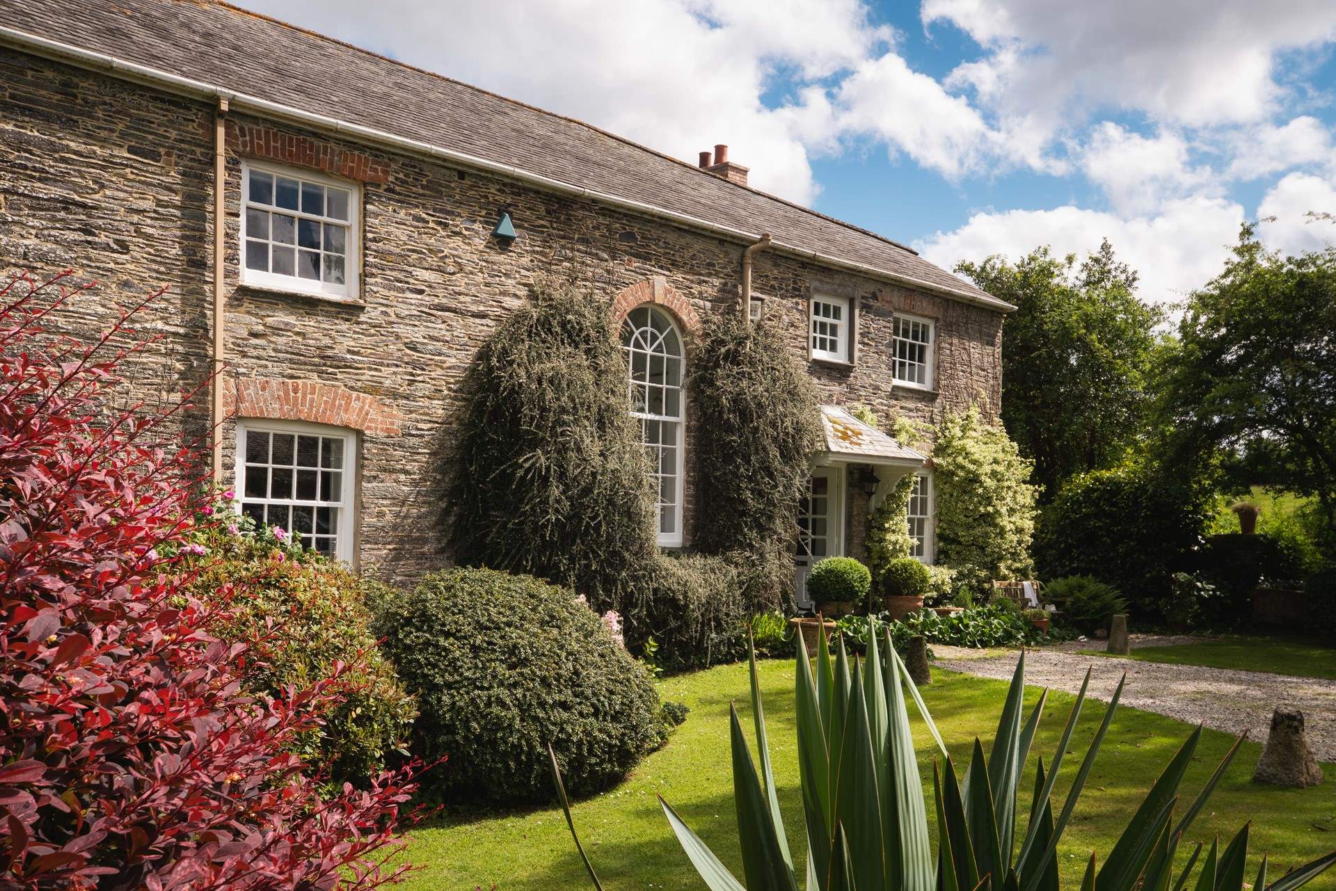 Enjoy a luxury staycation at this rural idyll. 