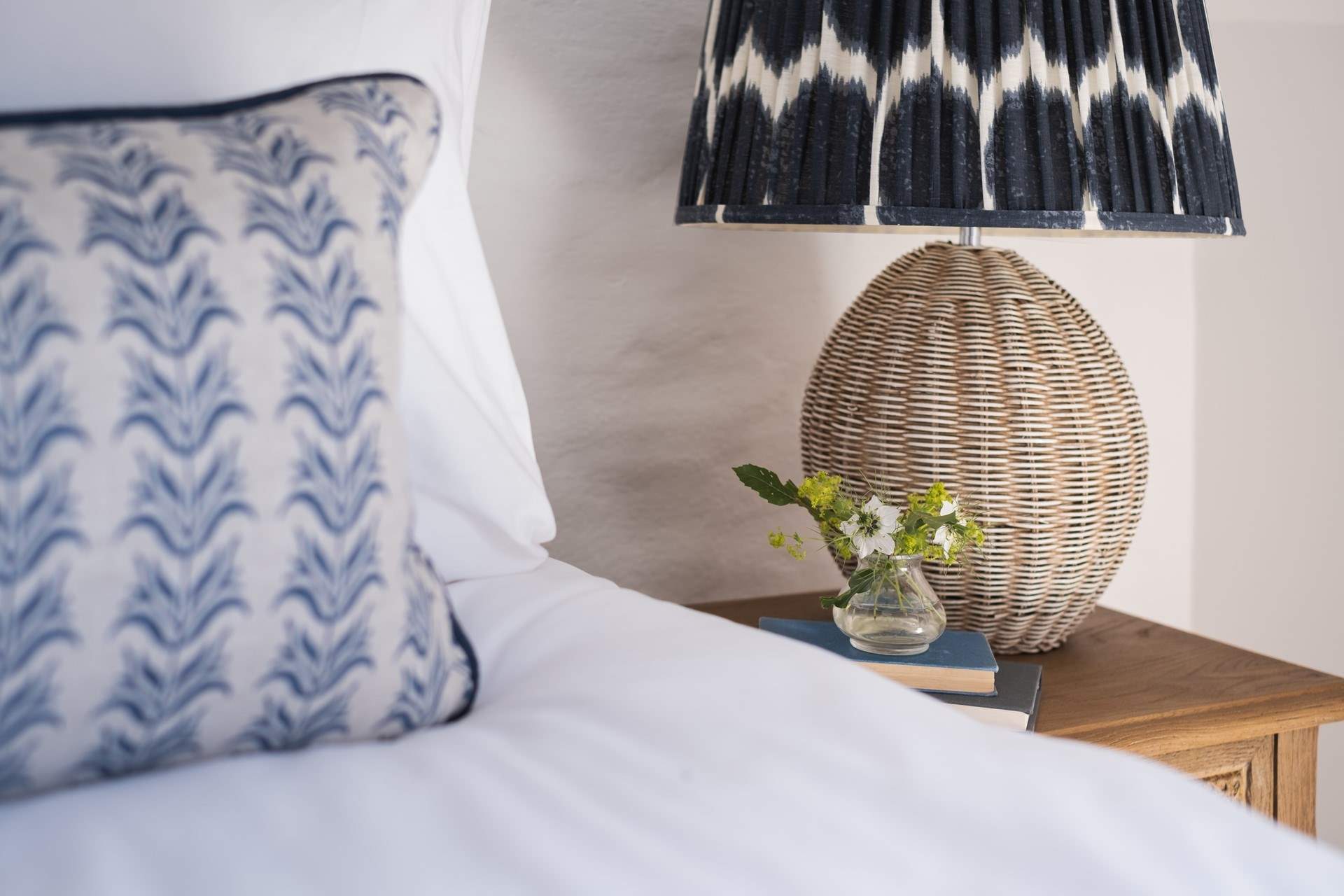 The beds are dressed to impress.