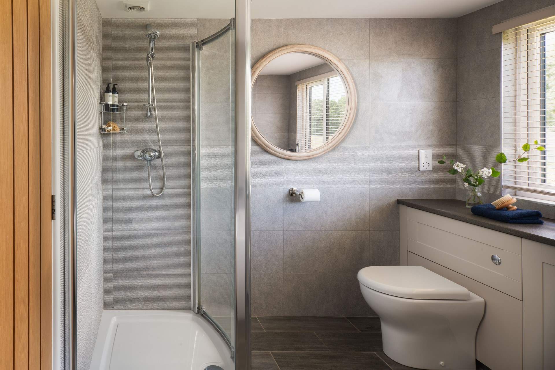 ...and there's a shower as well!