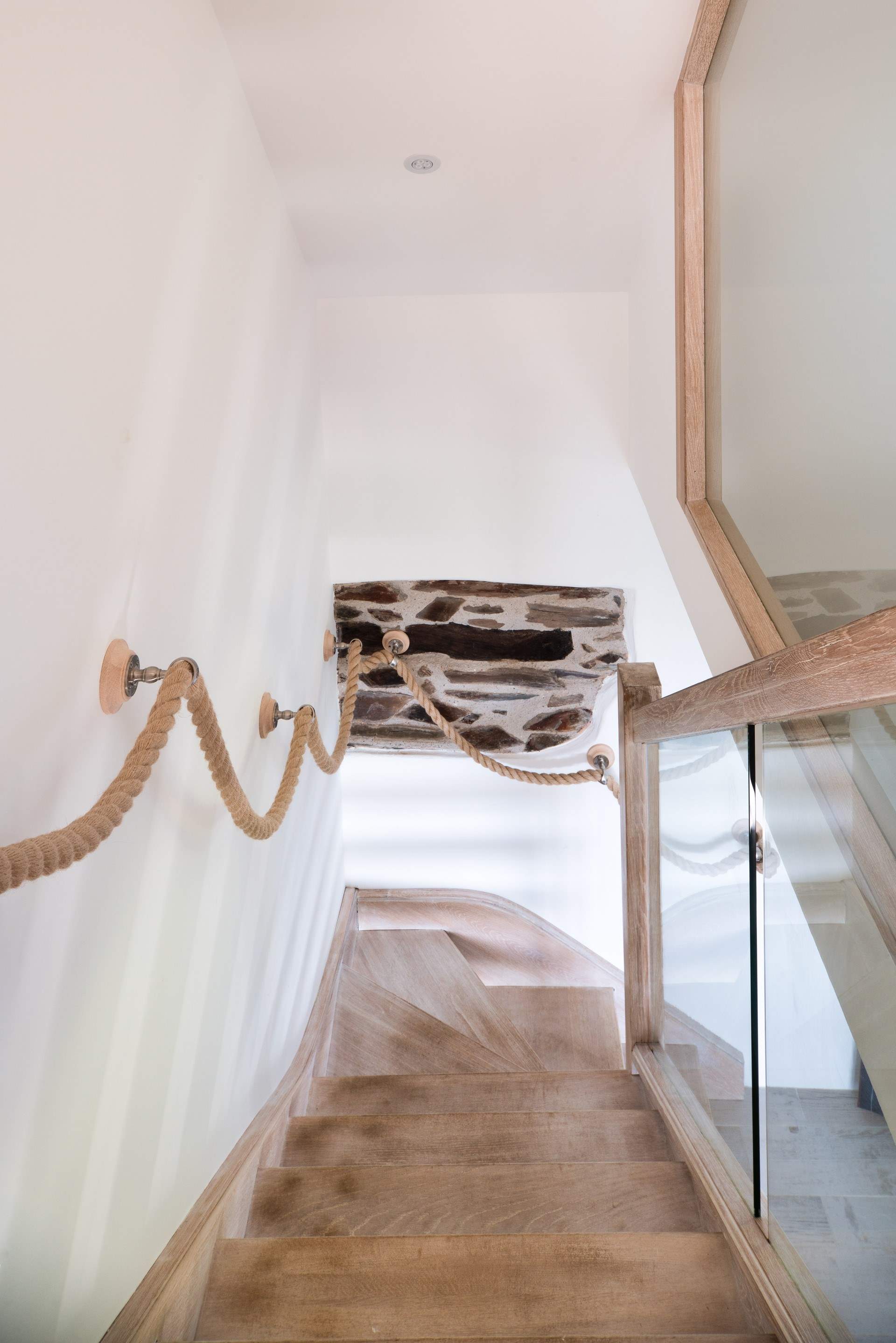 There are two staircases at Rosmelin. One leads to bedroom 1 and the other to bedrooms 2 and 3.