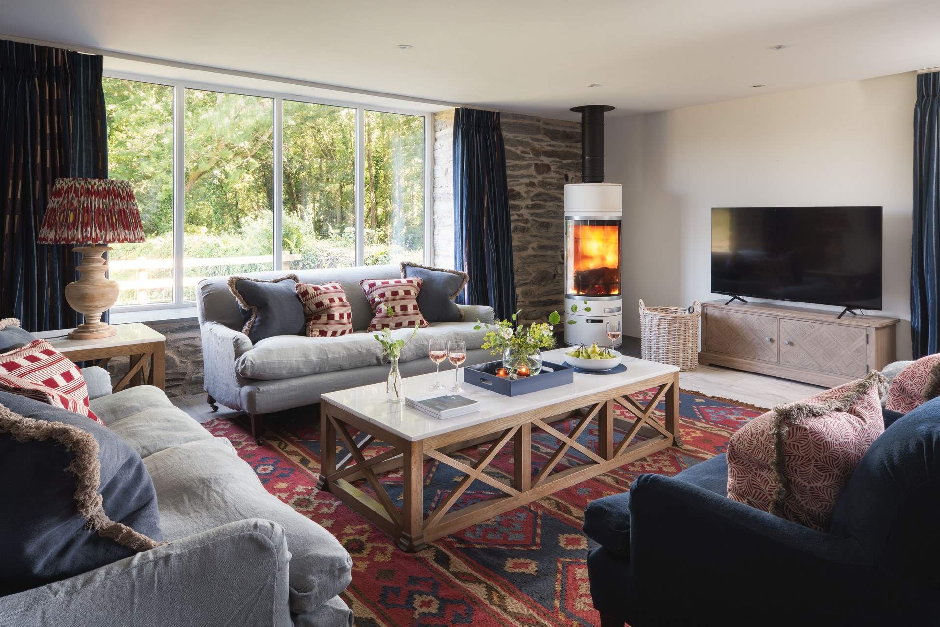 The toasty wood-burner is a welcome sight on those out-of-season breaks.