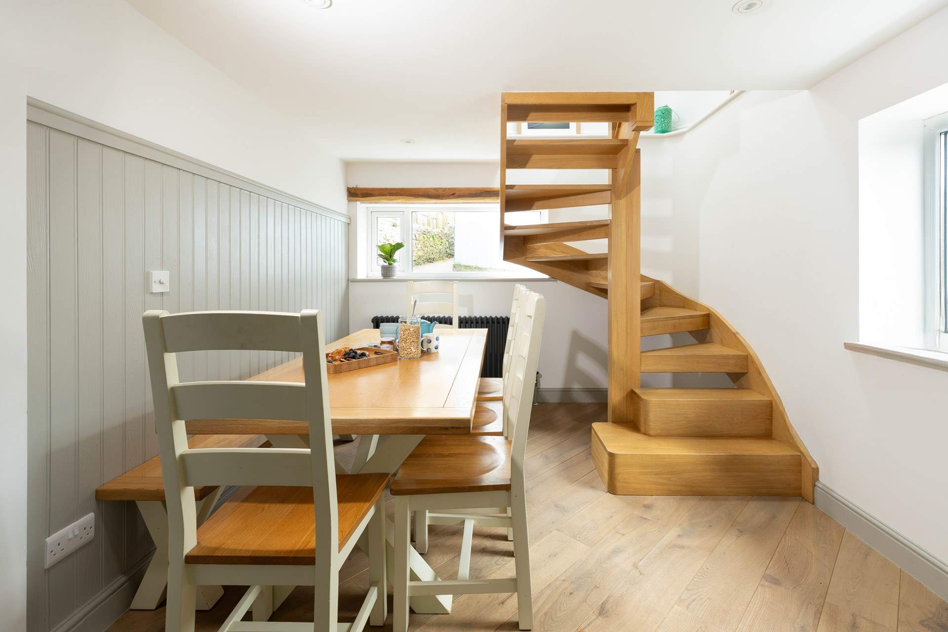 A great space for long relaxing meals, please do watch your head on the stairs. 