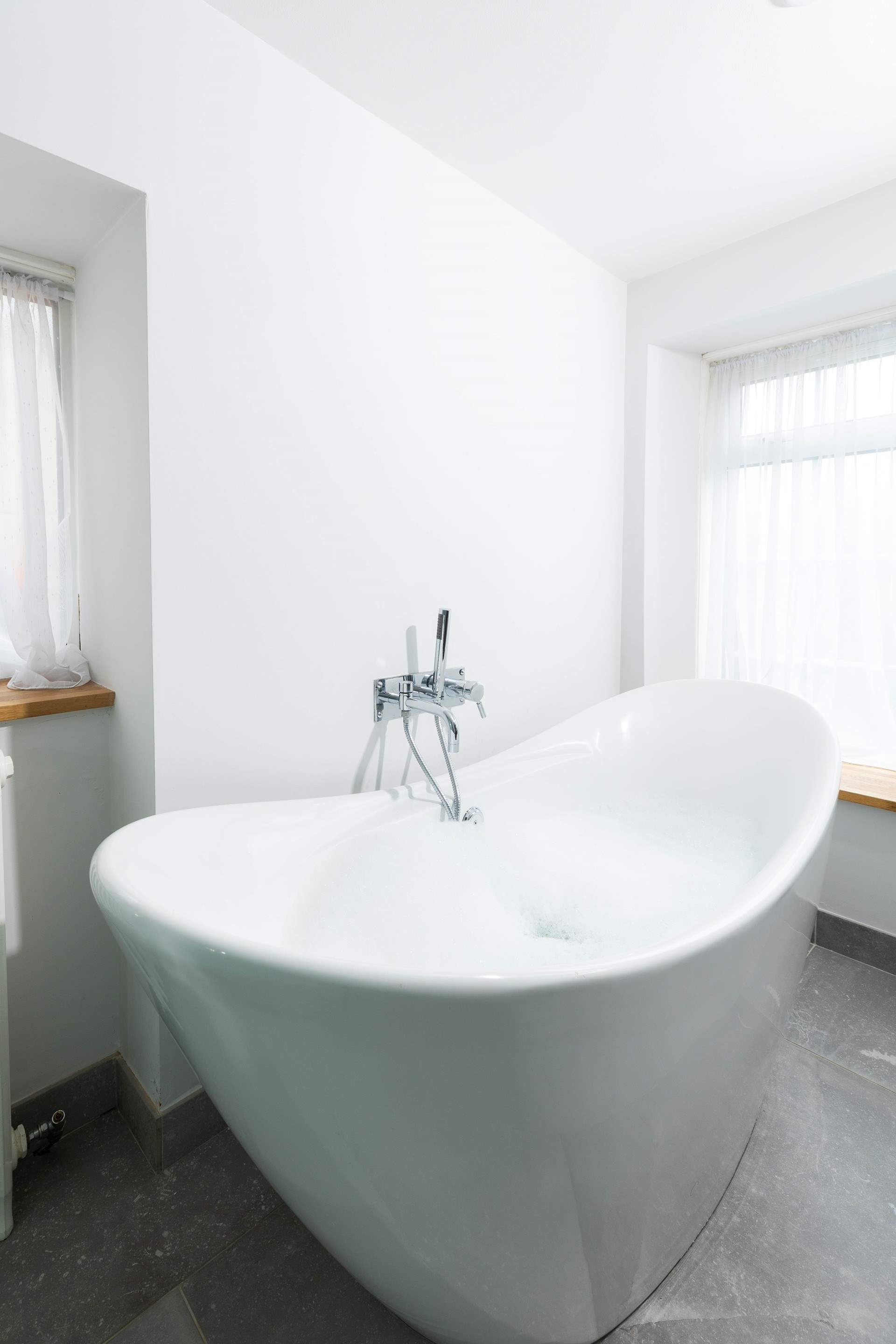 Long soaks in the bubble bath after a day in the surf or on the coast path. 