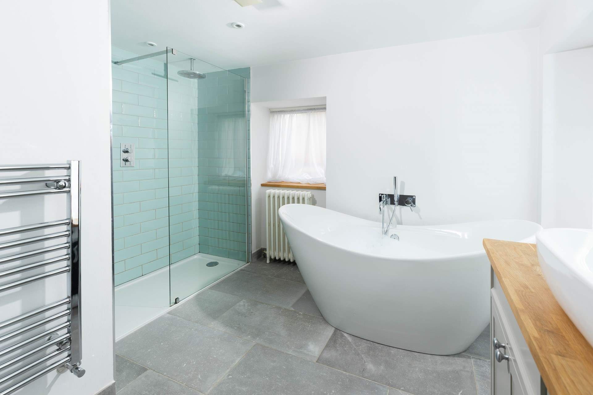 The ground floor bathroom is just dreamy. 