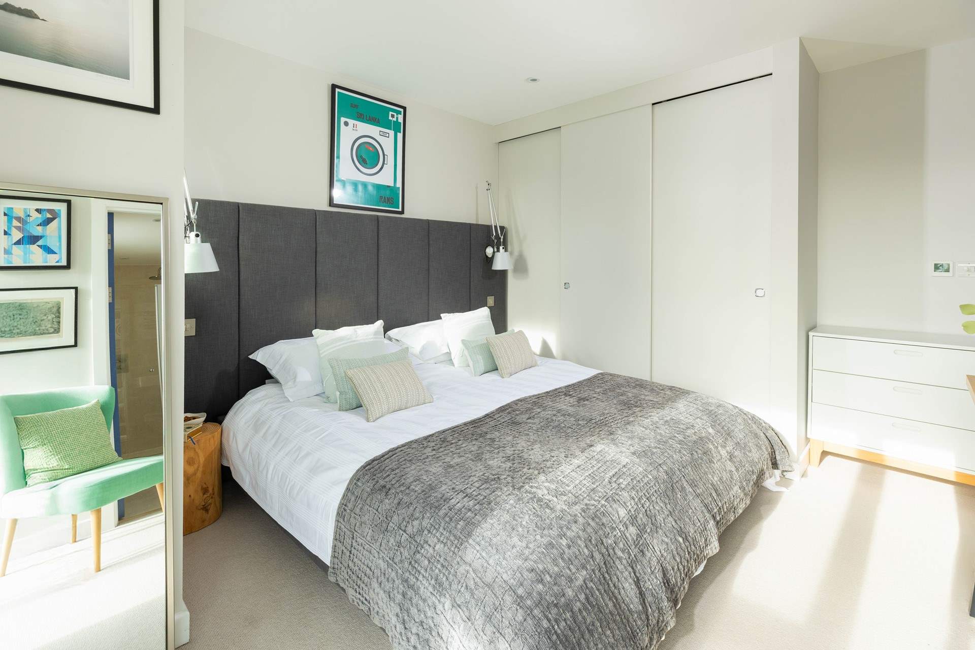 The main bedroom is just beautiful. 