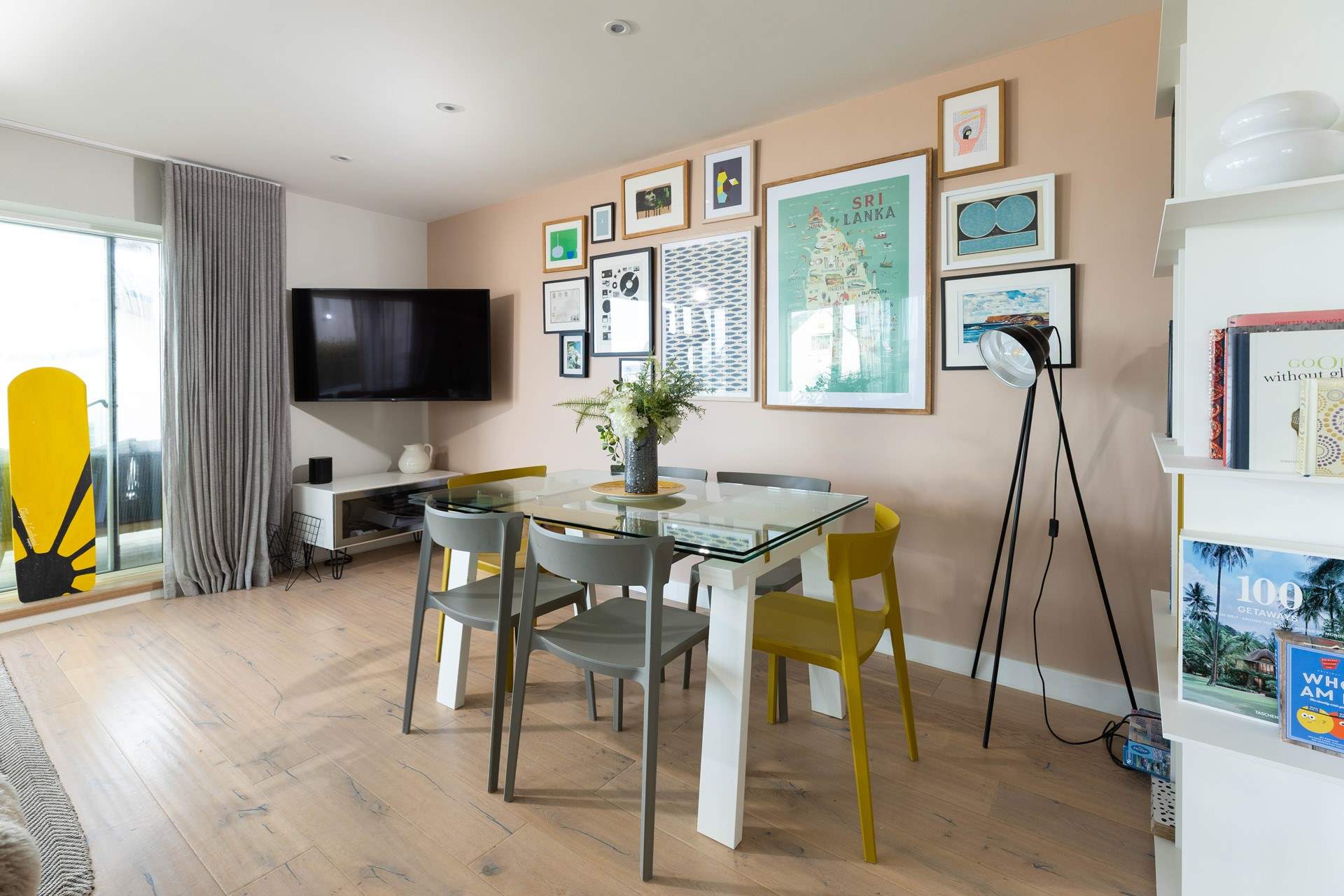 Enjoy time to kick back and relax with a good book or a classic film. 