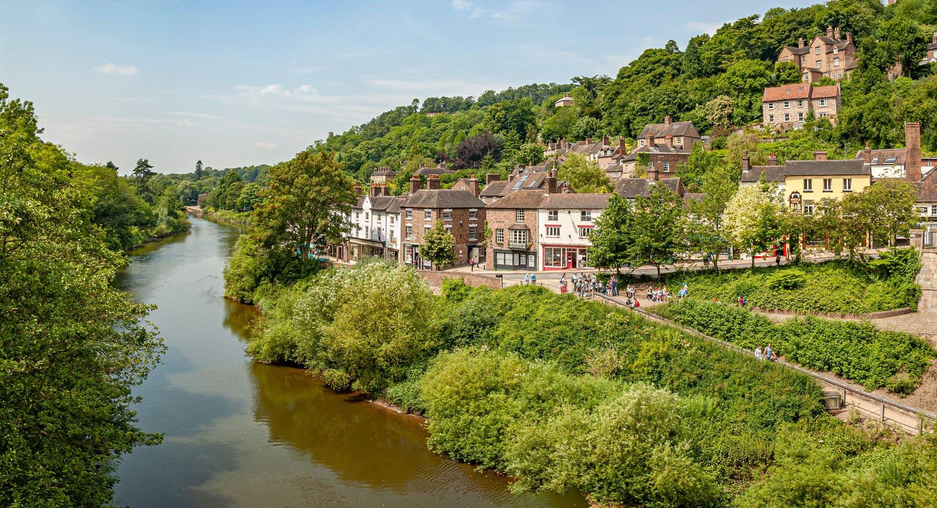 The River Severn carves its timeless path across the Shropshire countryside. 