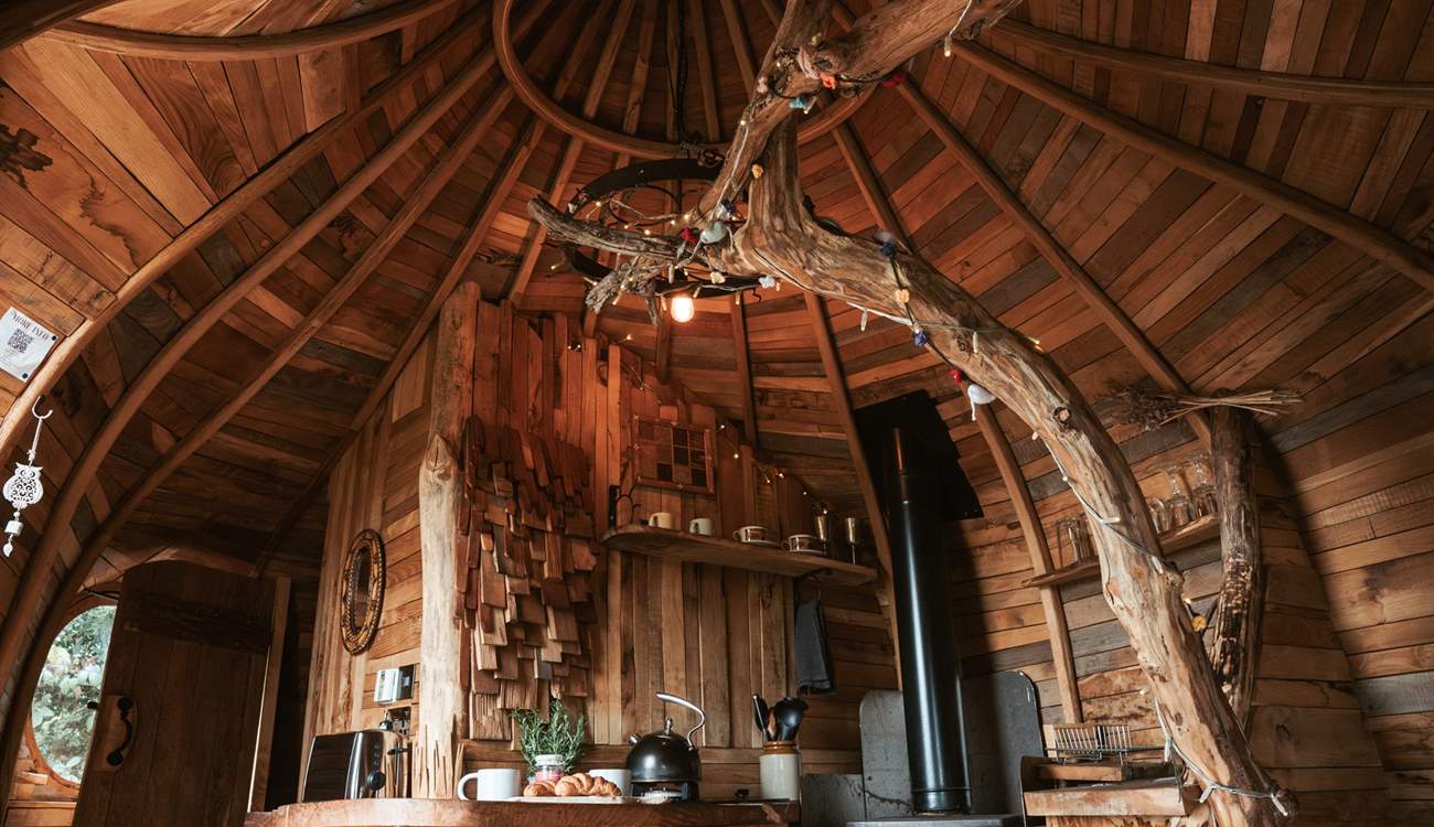 Fall asleep to twinkling fairy lights overhead.