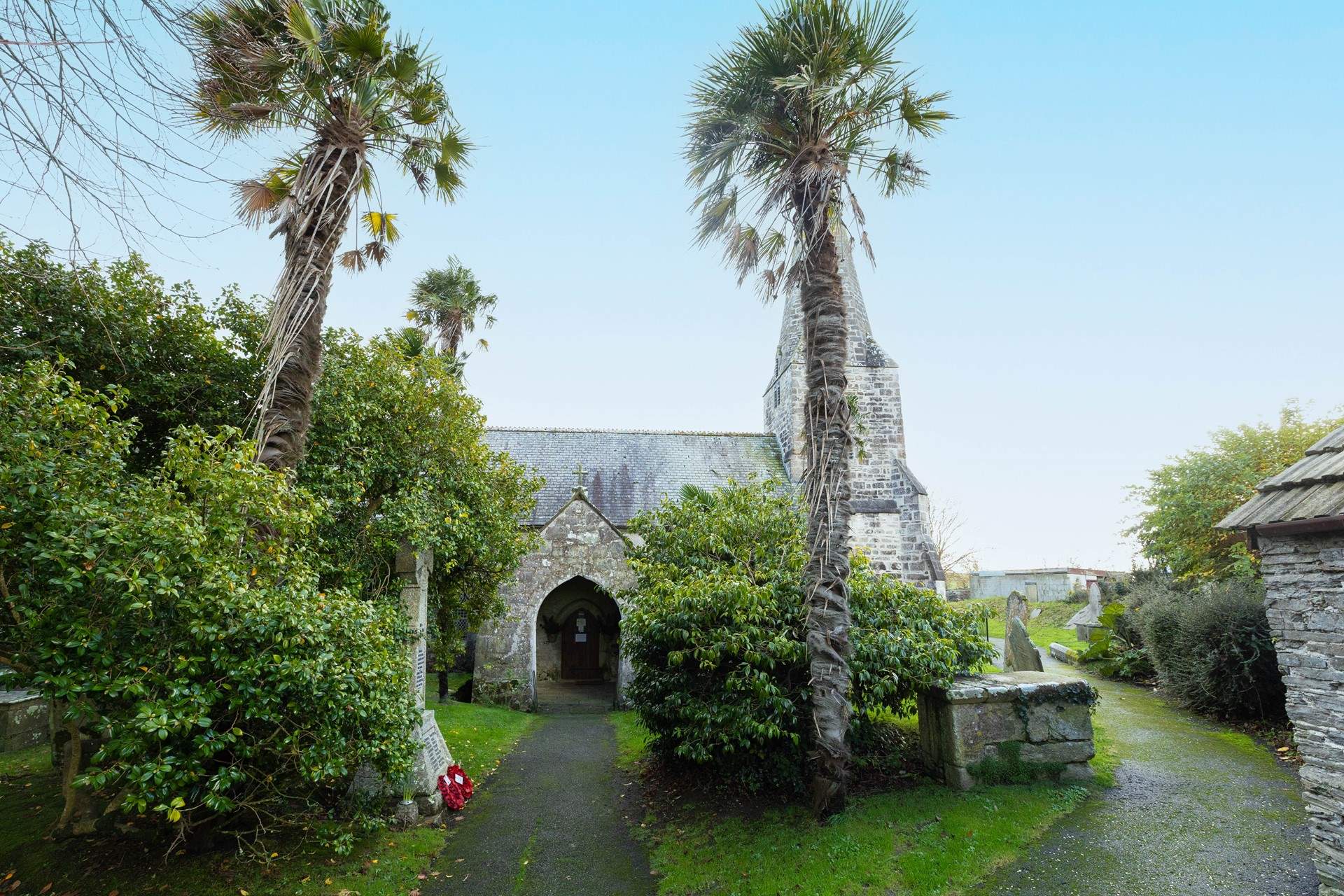 The village has a charming church.