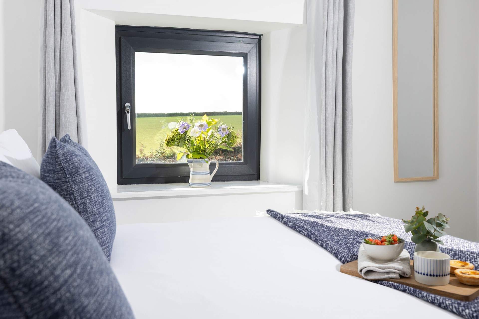 Wake up to glorious countryside views. 