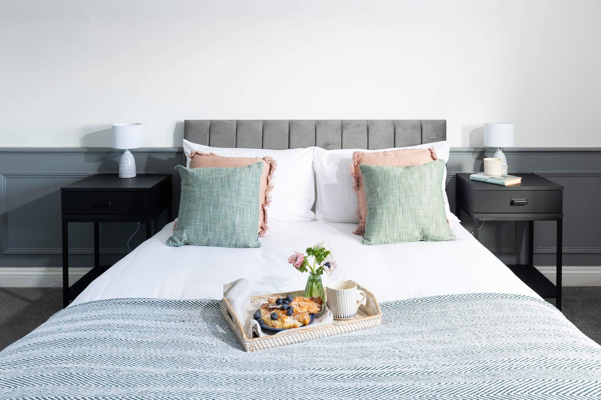 Breakfast in bed awaits. 