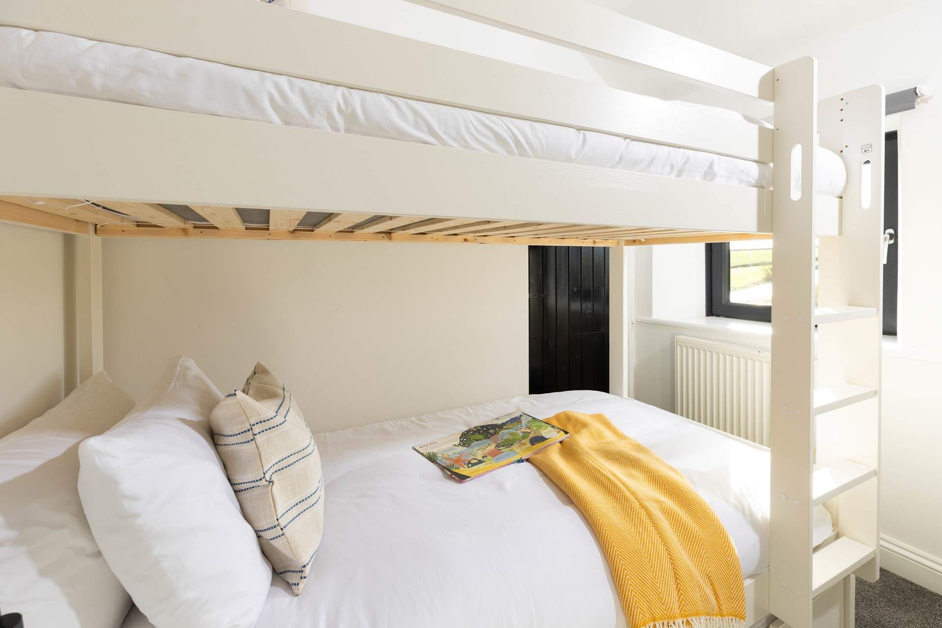 The children will love the bunk-beds in bedroom 4. Please note there is a step into this bedroom.