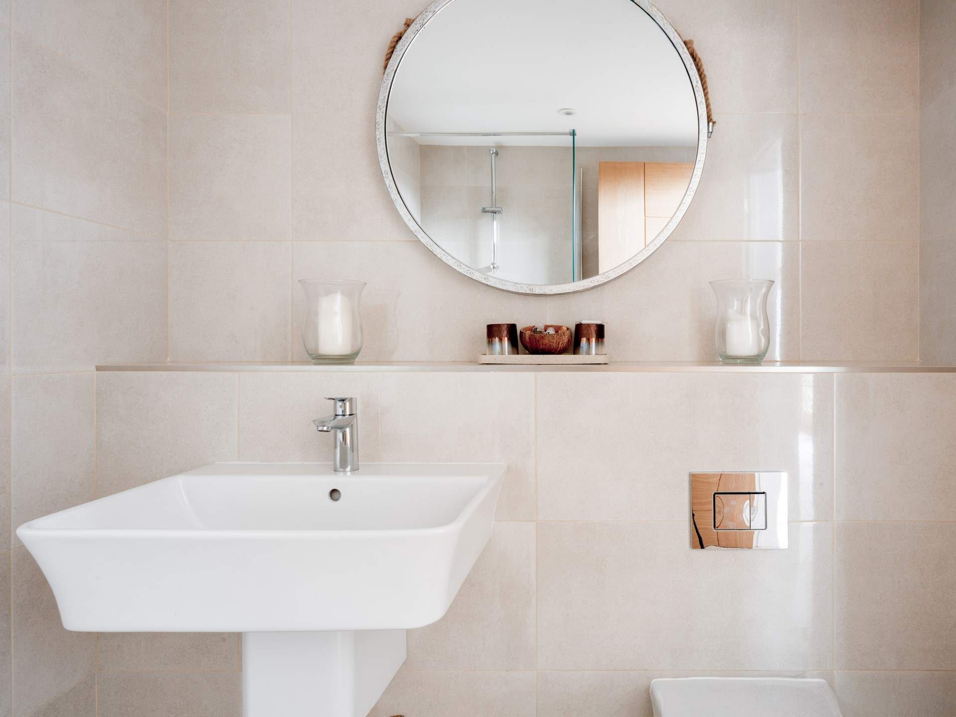 The en suite wet-room is styled to perfection with designer fixtures and fittings.