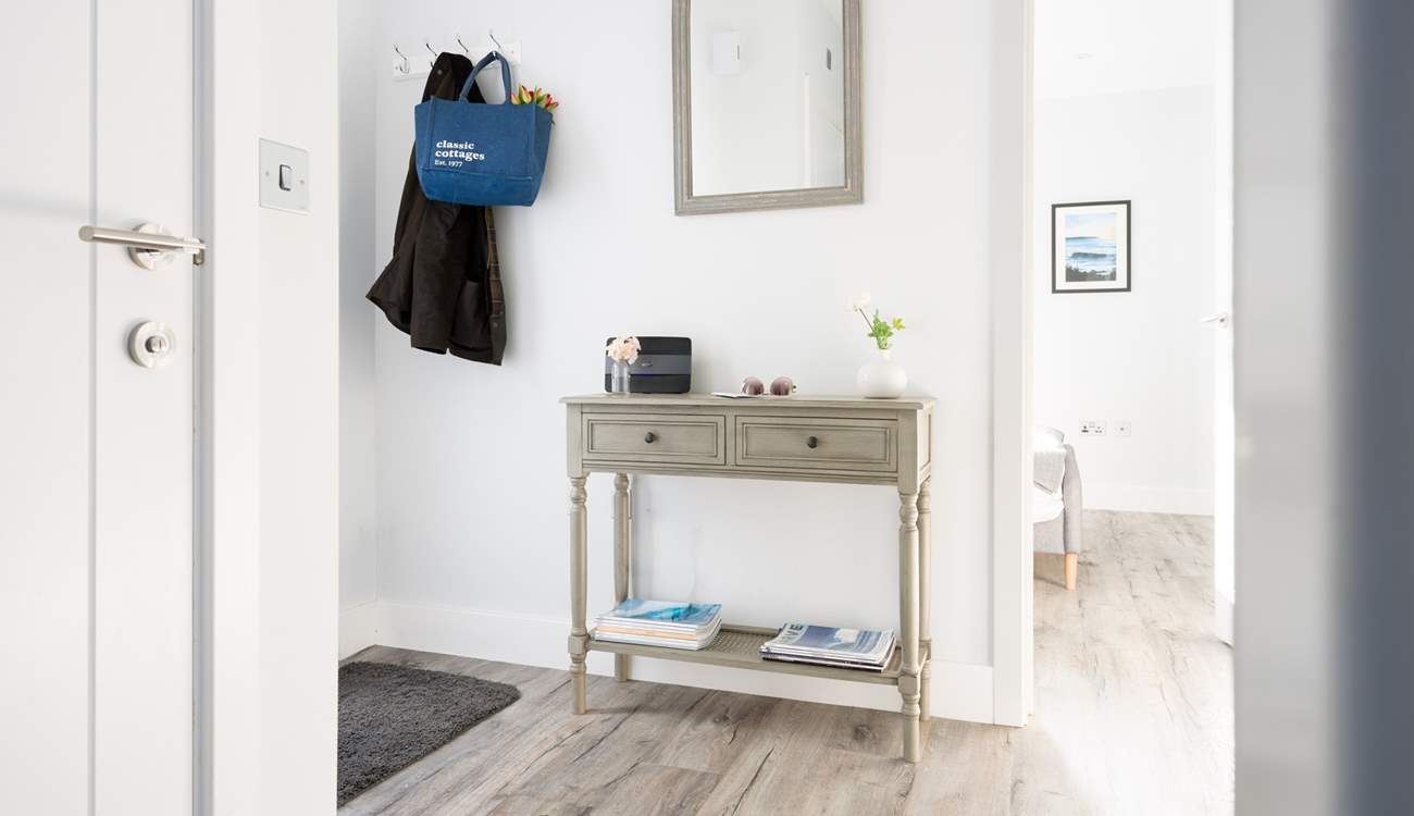 The hallway links all of the bedrooms and family bathroom. 