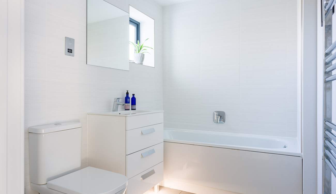 The family bathroom can be found on the ground floor with a handy heated towel rail.