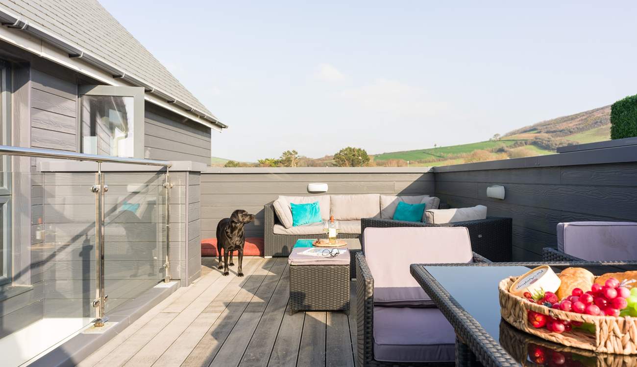 Enjoy the terrace which offers the perfect spot to gather and enjoy the long summer evenings. 