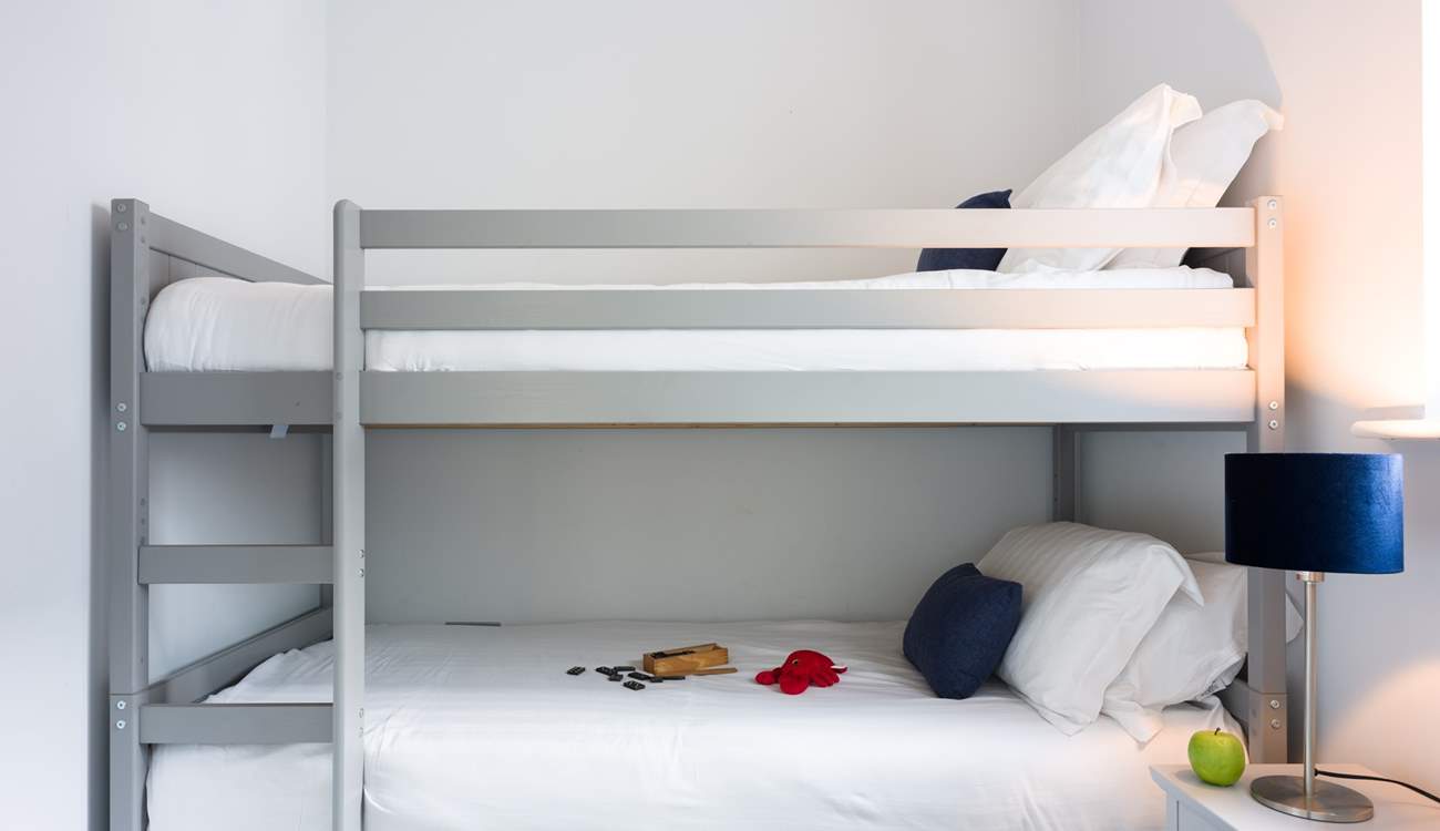 Bedroom 3 has three-foot bunk-beds - perfect for young or old.