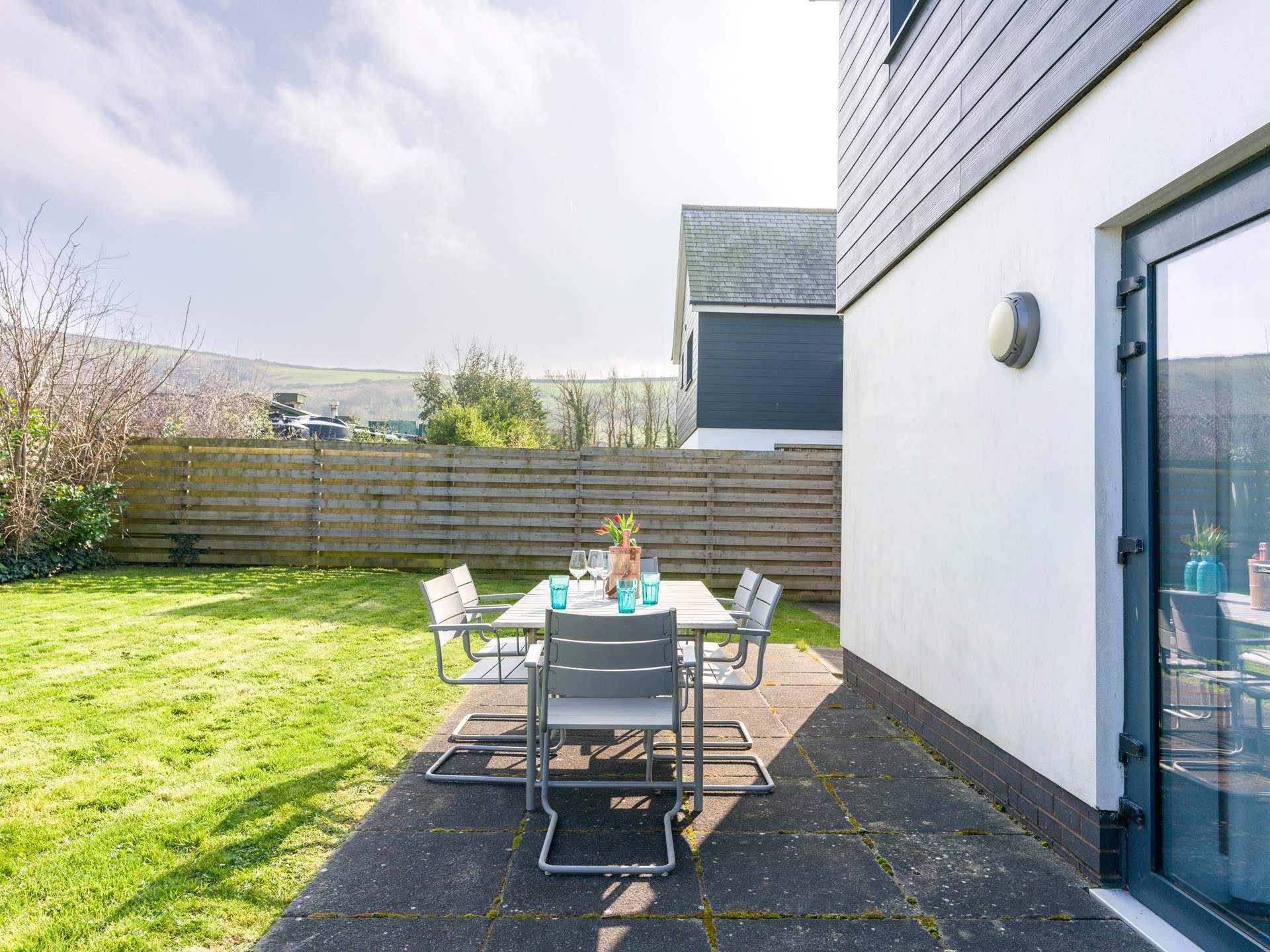 Relax in the garden and enjoy family time together.