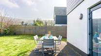 Relax in the garden and enjoy family time together.