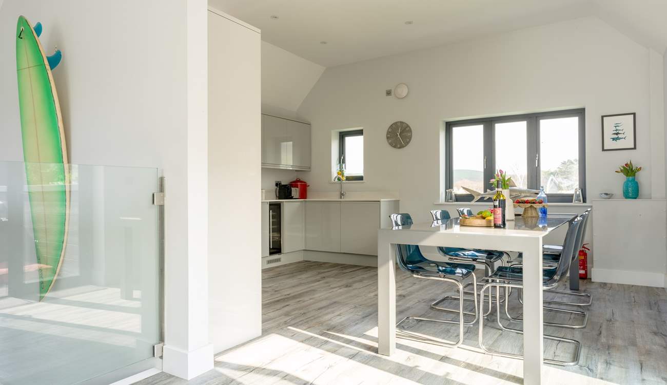 There are nods to the ocean all around. 