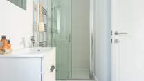 The en suite is light and bright.