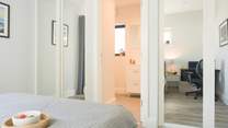 Looking in to the en suite shower-room.