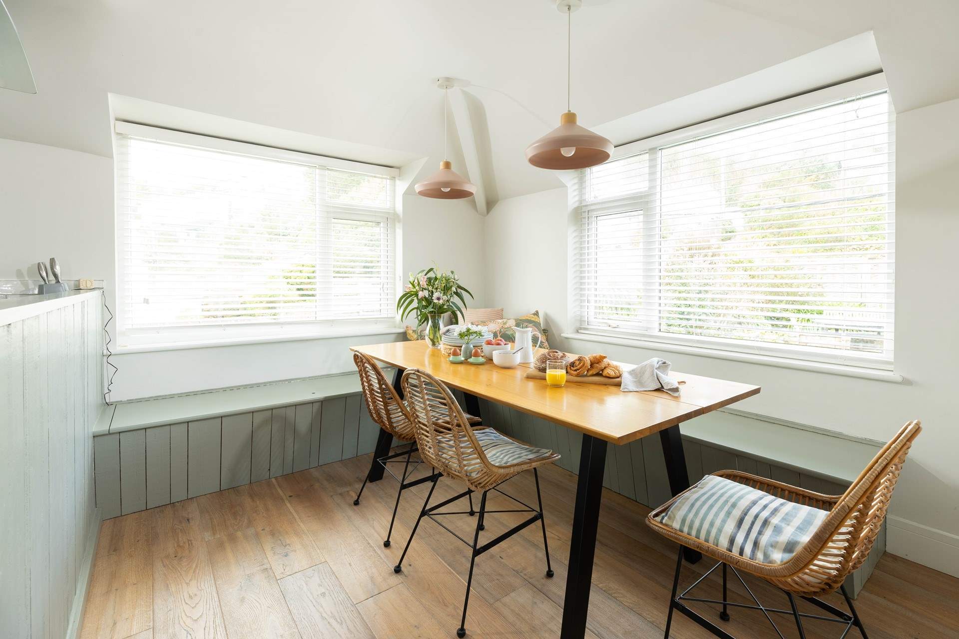 Gather around the table to plan the day ahead over breakfast. 